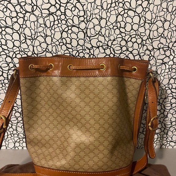 Celine drawstring vintage shoulder bag - Picture 3 of 16